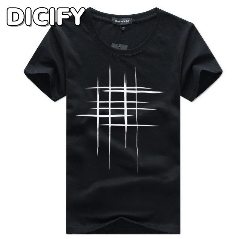 DICIFY Men's Fashion Casual Summer Spring O-Neck Short Sleeve Blouses & Shirts