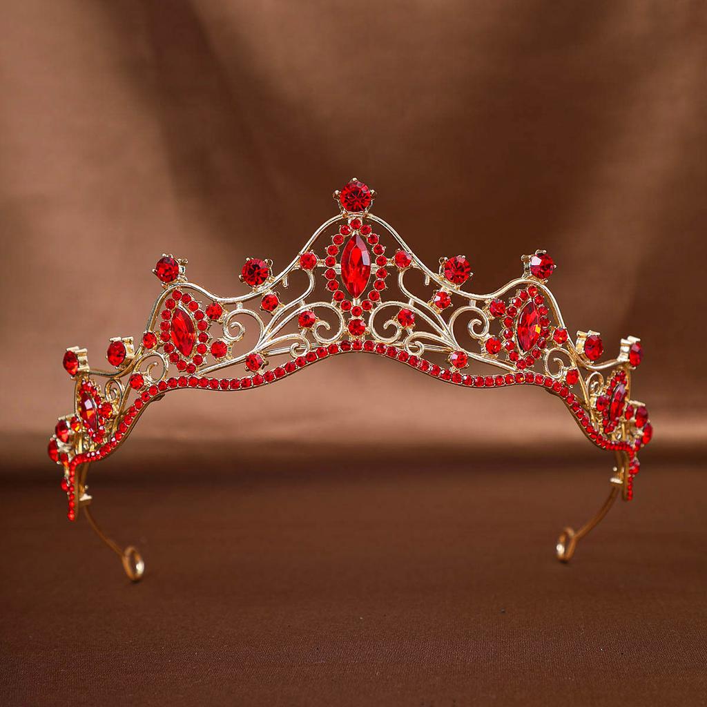 Bridal Crown Tiara Wedding Dress Accessories Headband Princess Birthday Stage Luxurious Crown Rhinestone Hair Accessories