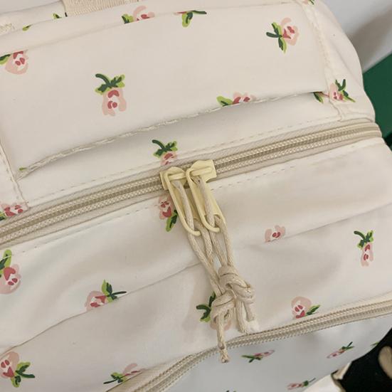 Floral Backpack for Girls Large Capacity Backpack with Padded Shoulder Straps