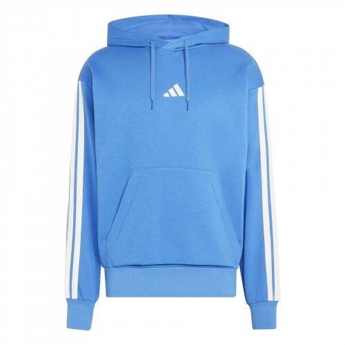 Adidas Mens 3 Stripes Fleece Hoodie