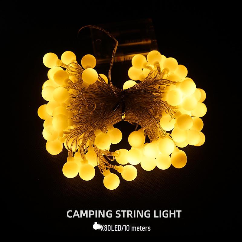 Waterproof Outdoor LED Camping String Lights - Warm Atmosphere & Party Decoration