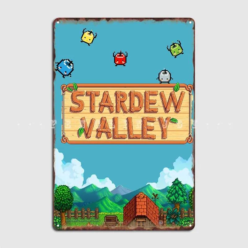 

Постер Stardew Valley Металлическая табличка Клубная вечеринка Домашнее украшение Настенный декор Жестяная вывеска Постеры 7.9x11.8In(20x30cm)