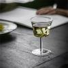 Small Capacity 110ml 130ml Goblet Design Heat-resistant Glass Green Tea Cup Wine Cocktail Glass Champagne Flute Cup Drinkware