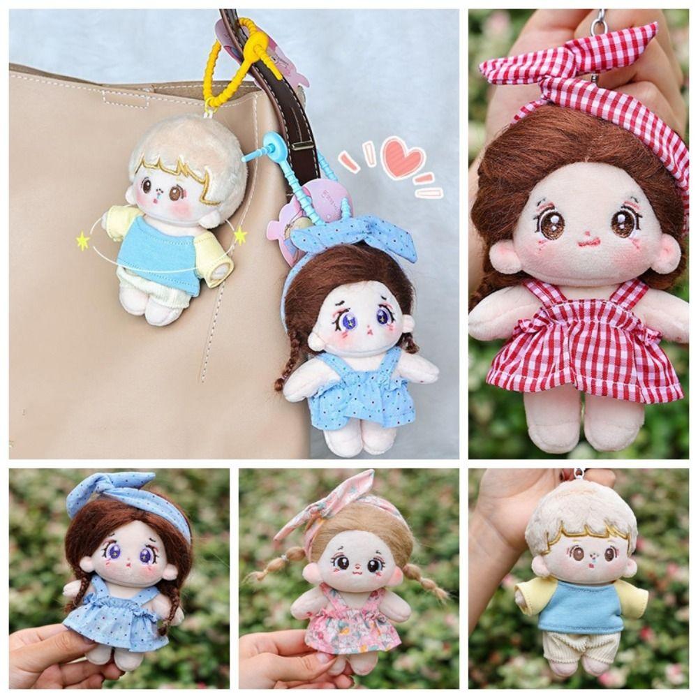 

Cartoon Cotton Doll Stuffed Plush Toys Changing Dolls Plush Doll Pendant Car Key