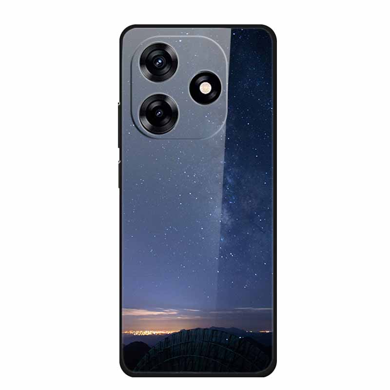Glass Back Cover For Honor X5c Plus Case Coque Hard Tempered Glass Case For Honor Play 10A X5c Plus Phone Case Cover Soft Bumper