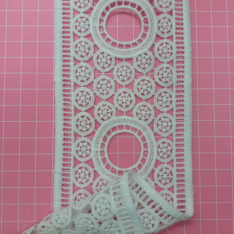 Water-Soluble Milk Silk Lace Embroidery Barcode, Hollow Embroidery Lace Clothing Accessories Lace Edging Handmade Pattern