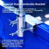 Adjustable Patio Umbrella Holder Anti-rust Deck Umbrella Mount Multipurpose Umbrella Stands  Chair
