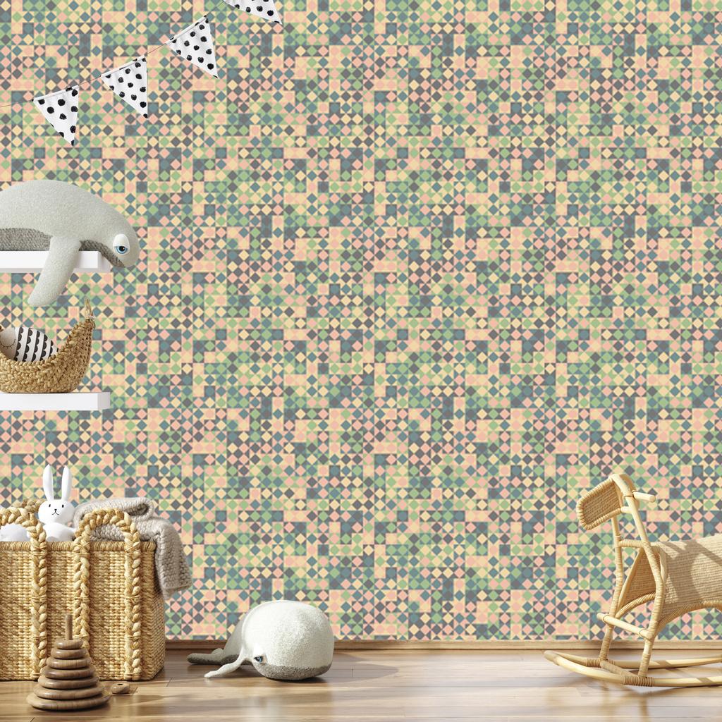 Geometric Abstract Pattern Wallpaper for Living Room and Bedroom 50x1000