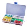 120pcs/set Car Fuses In Storage Box Essential Car Fuses Set Insert Type Plastic & Zinc Car Fuses Assortment In Hand Box