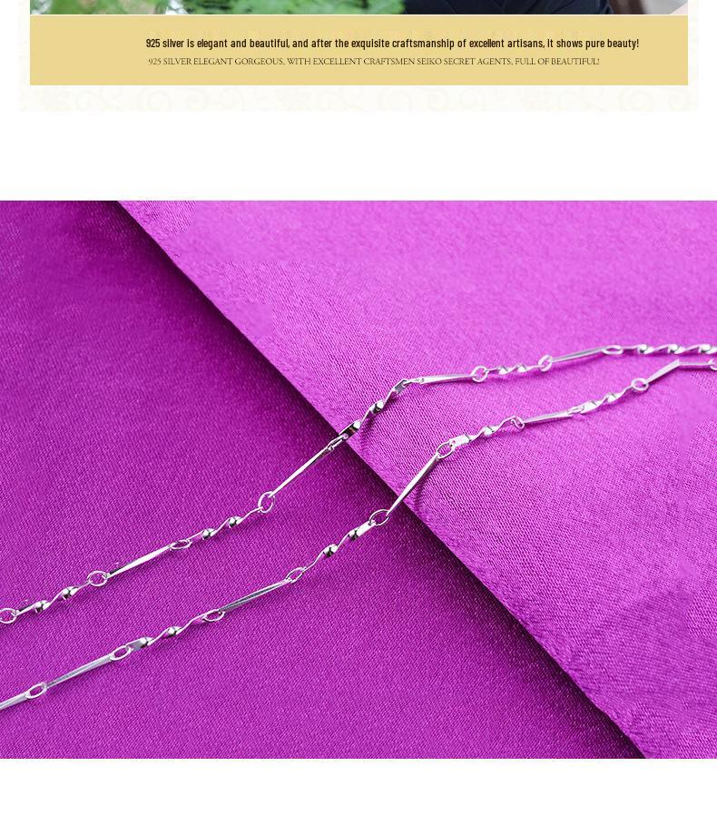 S925 Sterling Silver Versatile Women's Necklace, Twisted Link Chain, 40/45cm