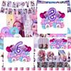 Kpop Demon Party Balloon Accessories Star Heart Shaped Ballons Kpop Huntrix Warriors Balloon Party Supplies