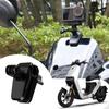 Motorcycle Windshield Clip for Action 4/Action 5/Pocket 3 Camera Clamp Aluminum Silicone Cushion Motorcycle Windshield