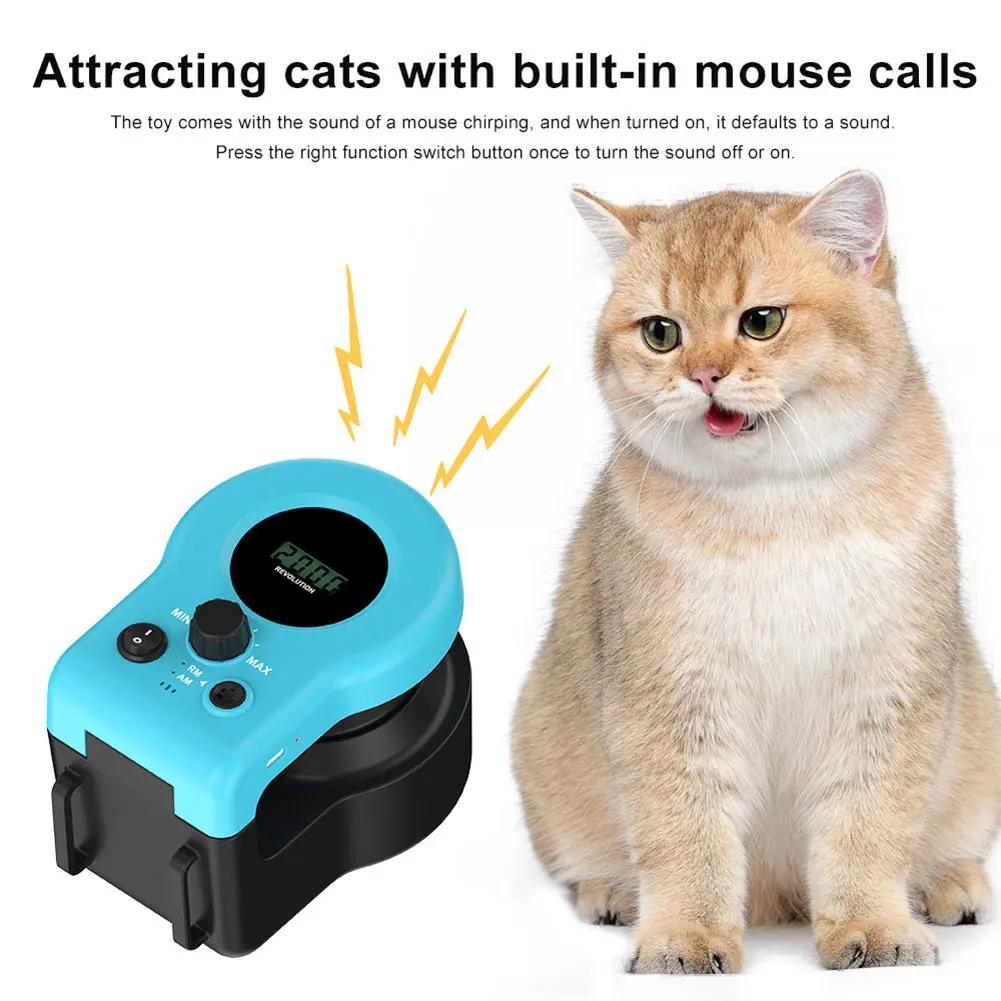 Cat Toys for Indoor Cats Interactive Toy Chase Run Exercise Mental Cat Treadmill Adjustable Speed Wheel Simulated Hunting Toy