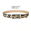 New Leopard Print Snake Print Women's Belt Pin Buckle European and American Versatile Jeans Niche Belt Women