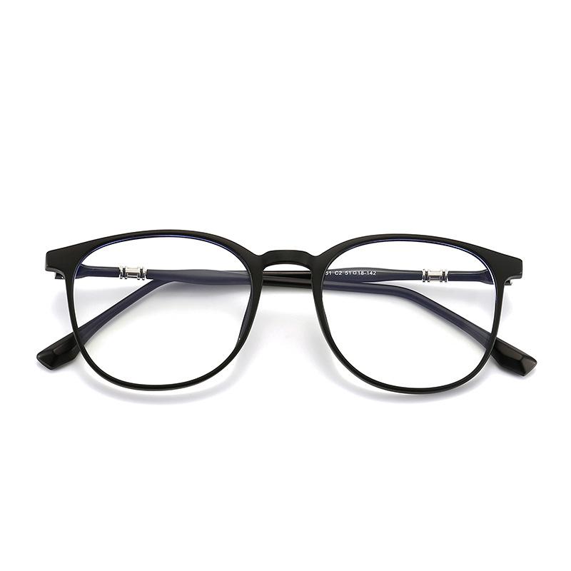 Unisex TR90 Frame Transparent Round Anti Blue Light Glasses Universal Fashion Eyewear for Women Men