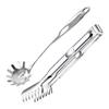 Stainless Steels Spaghetti Spoon and Tongs Ergonomic Kitchen Tool With Drain Holes For Frying Boiling And Serving Food