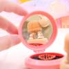 Mini Airbag Comb With Mirror Travel Hairbrush Makeup Comb 1Pcs Hair Comb Folding Massage Hair Brush Round Hair Comb