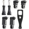 HSU Adjust Arm Straight Joints Mount, Long and Short Same Direction Straight Joints Mount for GoPro Hero 13 12 11 10 9 8 7 6 5 4 3 3+ 2 1, AKASO