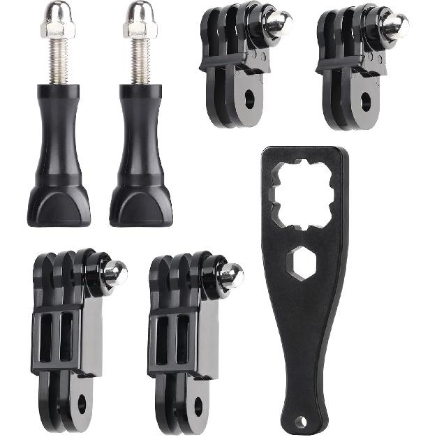HSU Adjust Arm Straight Joints Mount, Long and Short Same Direction Straight Joints Mount for GoPro Hero 13 12 11 10 9 8 7 6 5 4 3 3+ 2 1, AKASO