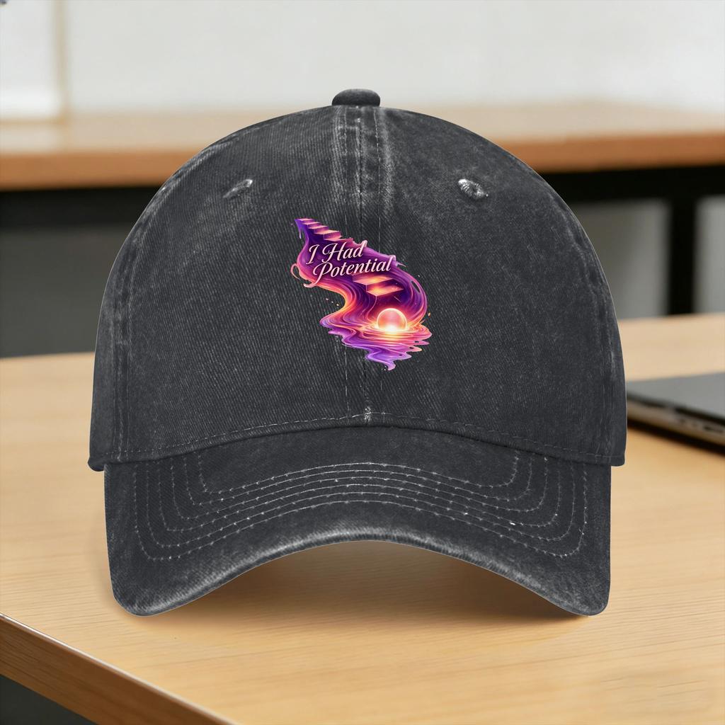 Baseball Cap I Had Potential Summer Casual Hip Hop Hats Women Unisex Design Tennis Skate Breathable Snapback Cap