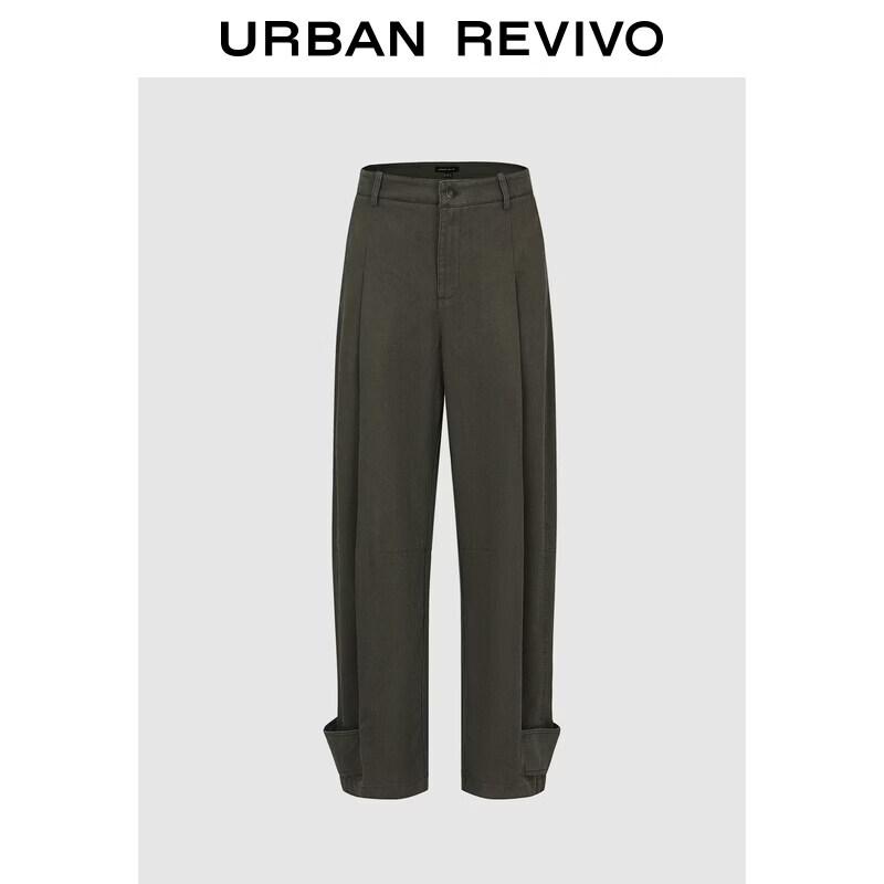 UR2026 Women s Pleated Curved Pants XL