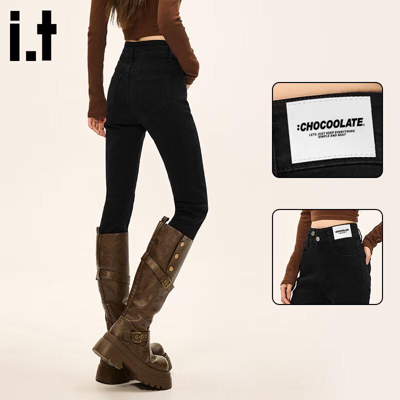 

:CHOCOOLATEit Women s High-Waist Slim-Fit Pencil Jeans 30