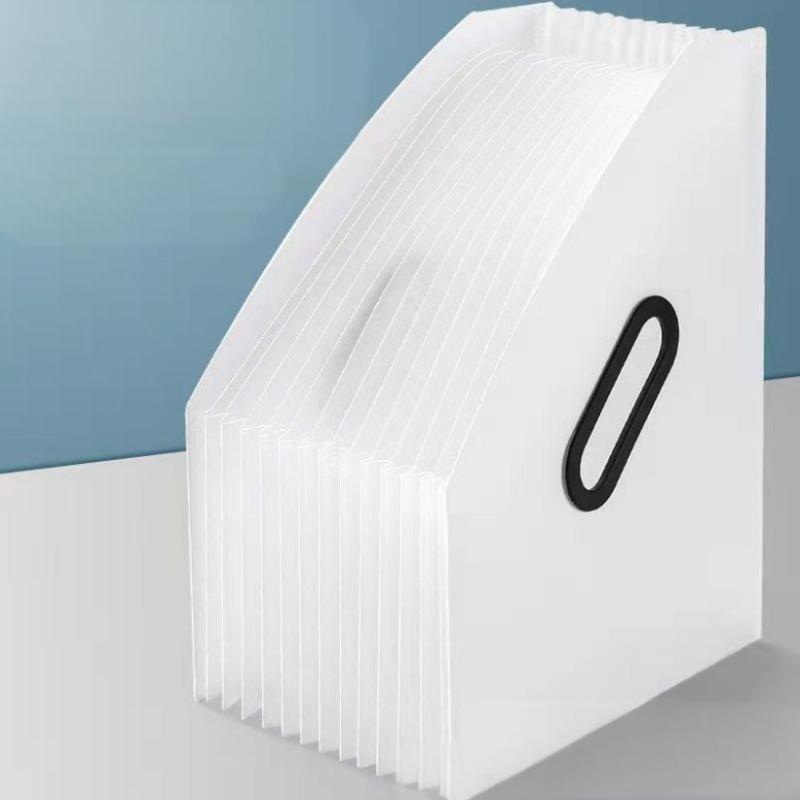 1Pc Vertical Portable Folder, Expandable Organ Bag, Multi-Layer Student Specific Paper Organizer, Office Files Available