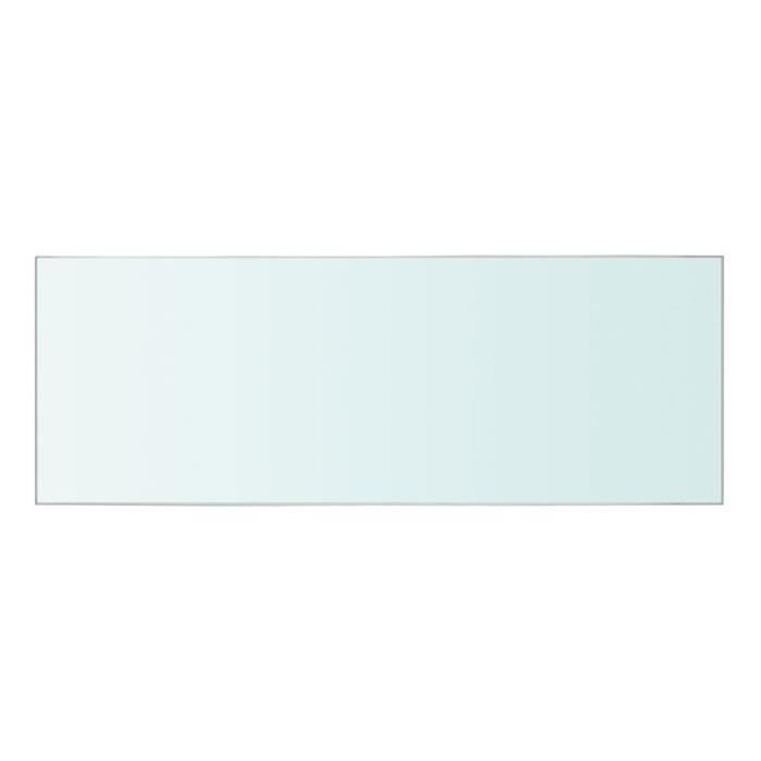 Panneau pour étagère - vidaXL - Verre transparent - 40 x 12 cm - Verre trempé - Design contemporain