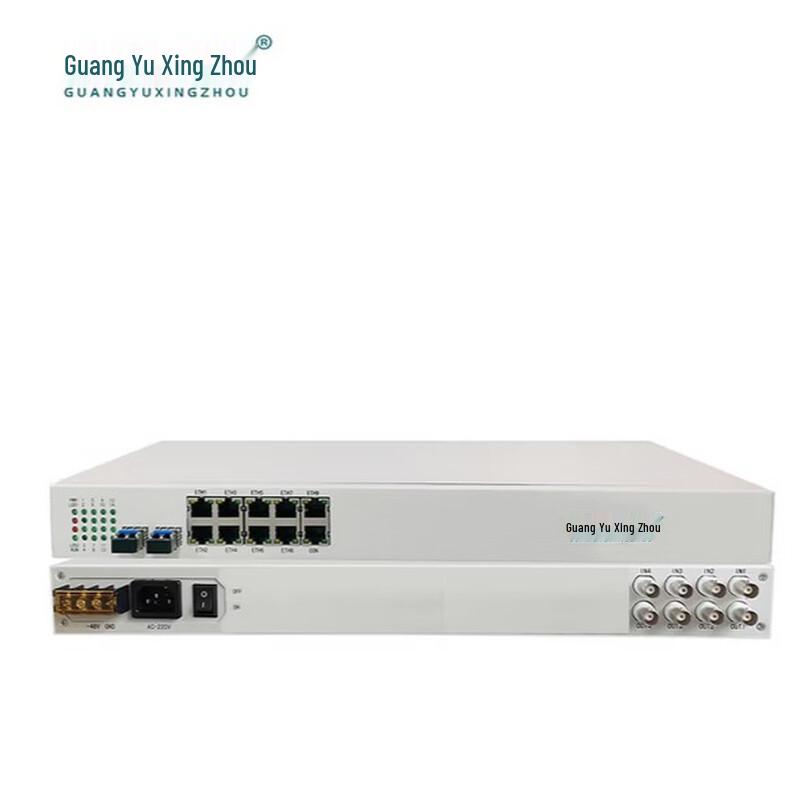 GY-4E18FE 4E1 PDH Fiber Optic Multiplexer with 8-Port Ethernet