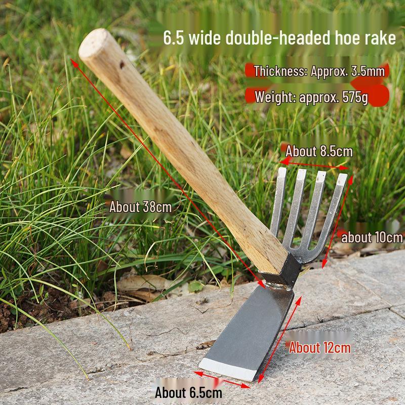 Manganese Steel Gardening Hoe for Weeding, Planting, and Digging