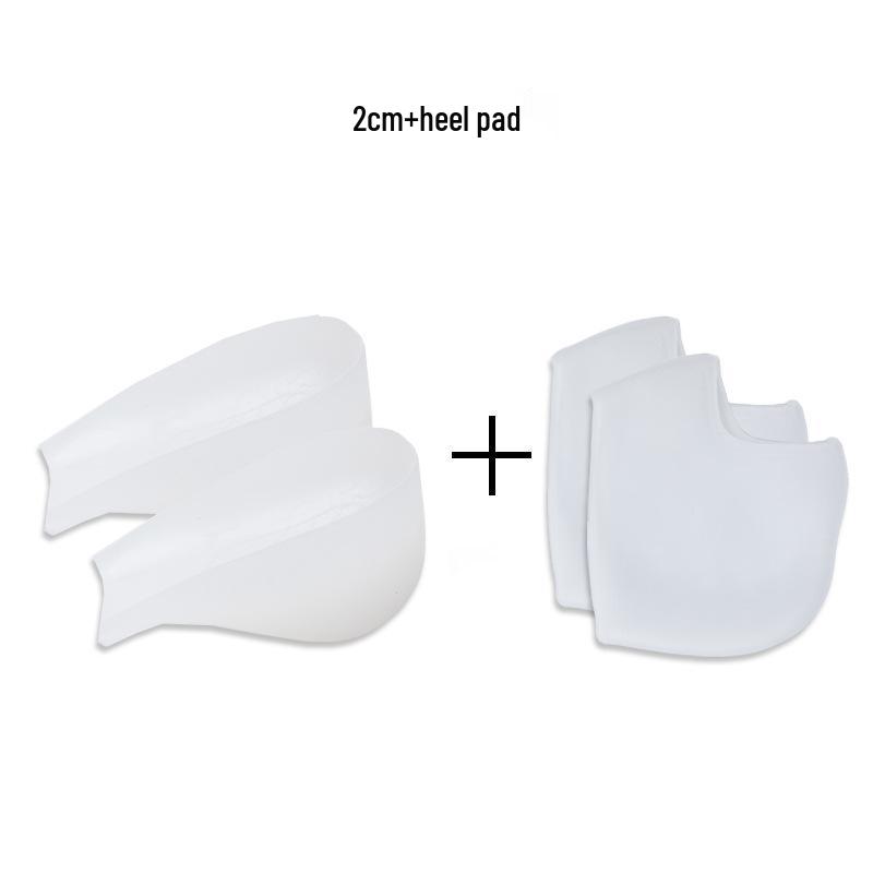 Douyin Women's Invisible Silicone Heel Pads - Transparent, Anti-Slip, Height Boosting Insoles