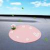 Fresh Flower Cartoon Anti-slip Car Mat – Phone Holder & Perfume Organizer for Console