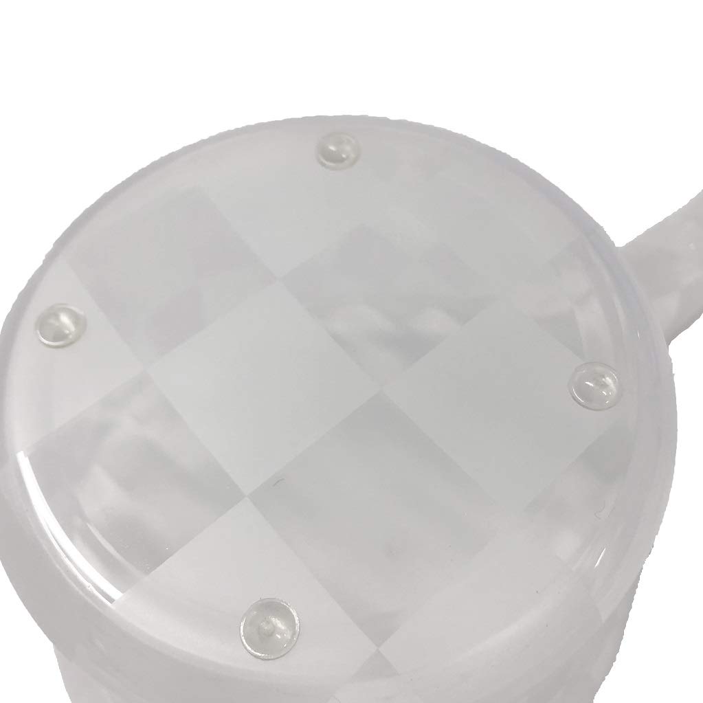 Senko Checker Hand Pail with Wash 15 x x cm Modern Checkered 71622 Handle, Basin, Approx. 27.5 10.3 (H), Ivory, Design,