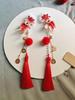 Mid-Autumn Hanfu Fairy Hair Clip - Women's & Children's Ancient Style Floral Tassel, Sweet Accessory for Girls