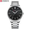 CURREN 8430 Men's Waterproof Quartz Watch with Steel Band, Business Casual Large Dial