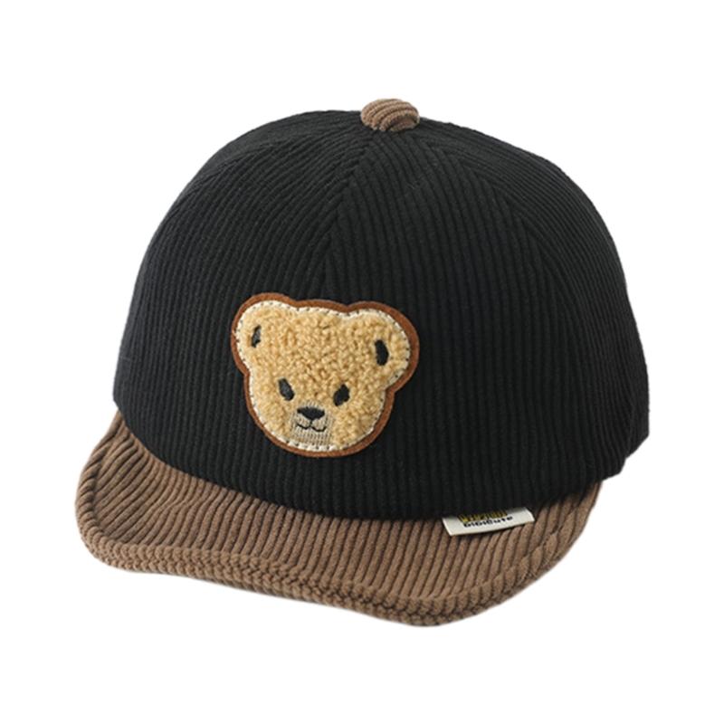 Kreslená kšiltovka Baseballová čepice Dětská kšiltovka Vyšívaná čepice s medvídkem Duck Tongue Cap Zimní dětská čepice Dětská sluneční čepice