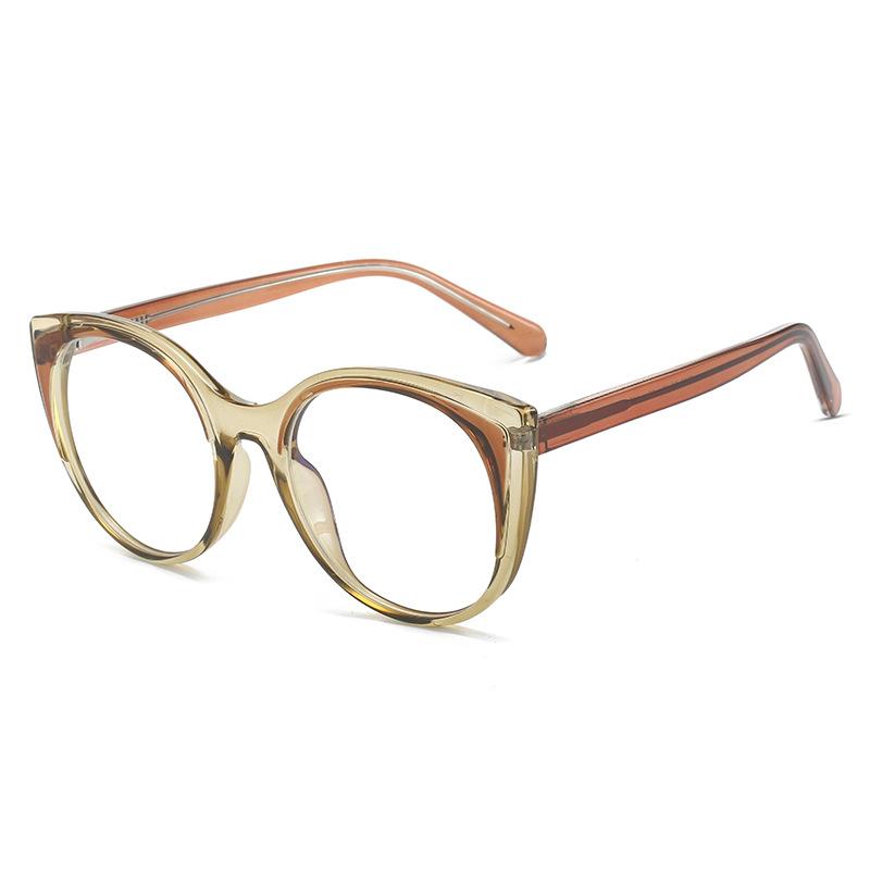 Glasses Frame Cat Eye Catwalk Optical With Myopia Plate Pin Tr90