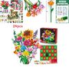 Flower Bouquet Christmas Countdown Advent Calendar Blind Box With Diy Fun For Holiday Decor