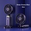 2025 New Portable Hand-Held Fan 5 Speed Office Desktop Multifunctional Folding Small Electric Fan With a Neck Lanyard