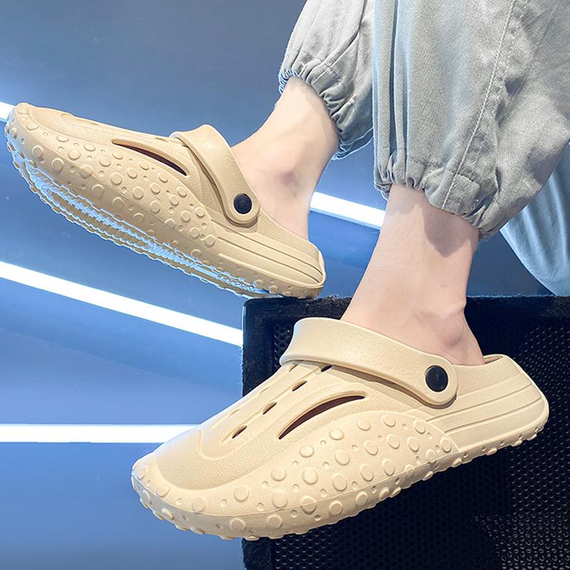 Fashion Shevalues 2025 New Men's Hole Shoes  Platform Non-slip Male Slippers EVA Comfortable Men's Slides Outdoors Leisure Men's Sandals
