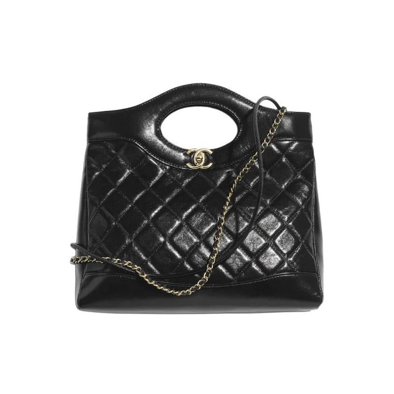 

Сумка Chanel 31 26P Маленька Ромбоподібна Прошита Полірована Шкіра Ягняти Ланцюжок із Золотою Пряжкою Порожня Ручка Фурнітура Золотого Тона Жіноча Сумка на Плече Ручна Сумка Чорна Gift Set(Basic Set+Box+Shopping Bag) чорний