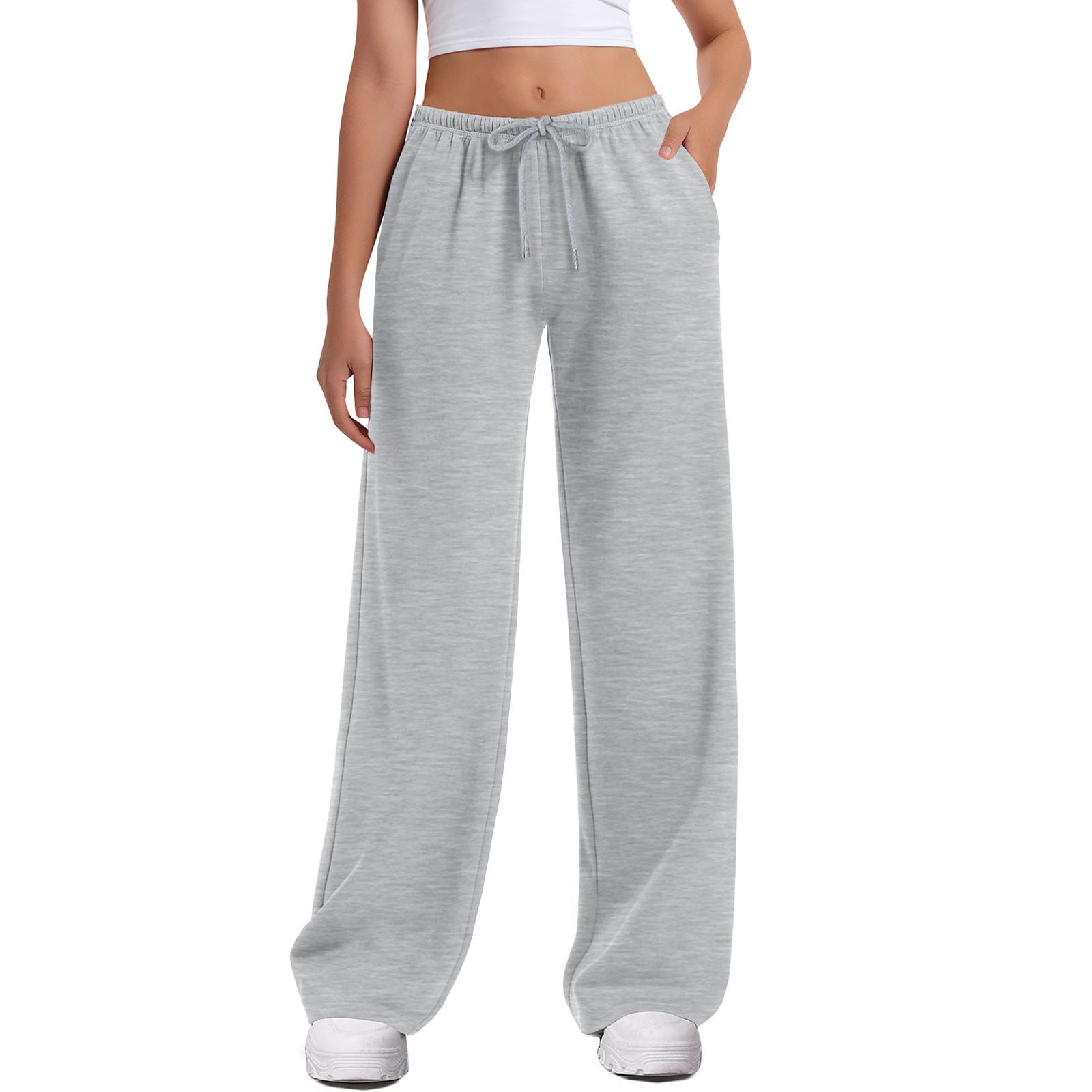 

Женская рабочая одежда Спортивные штаны Повседневные Свободные С высокой талией Штаны для бега Женские спортивные штаны Повседневные брюки Брюки для йоги Домашняя одежда L