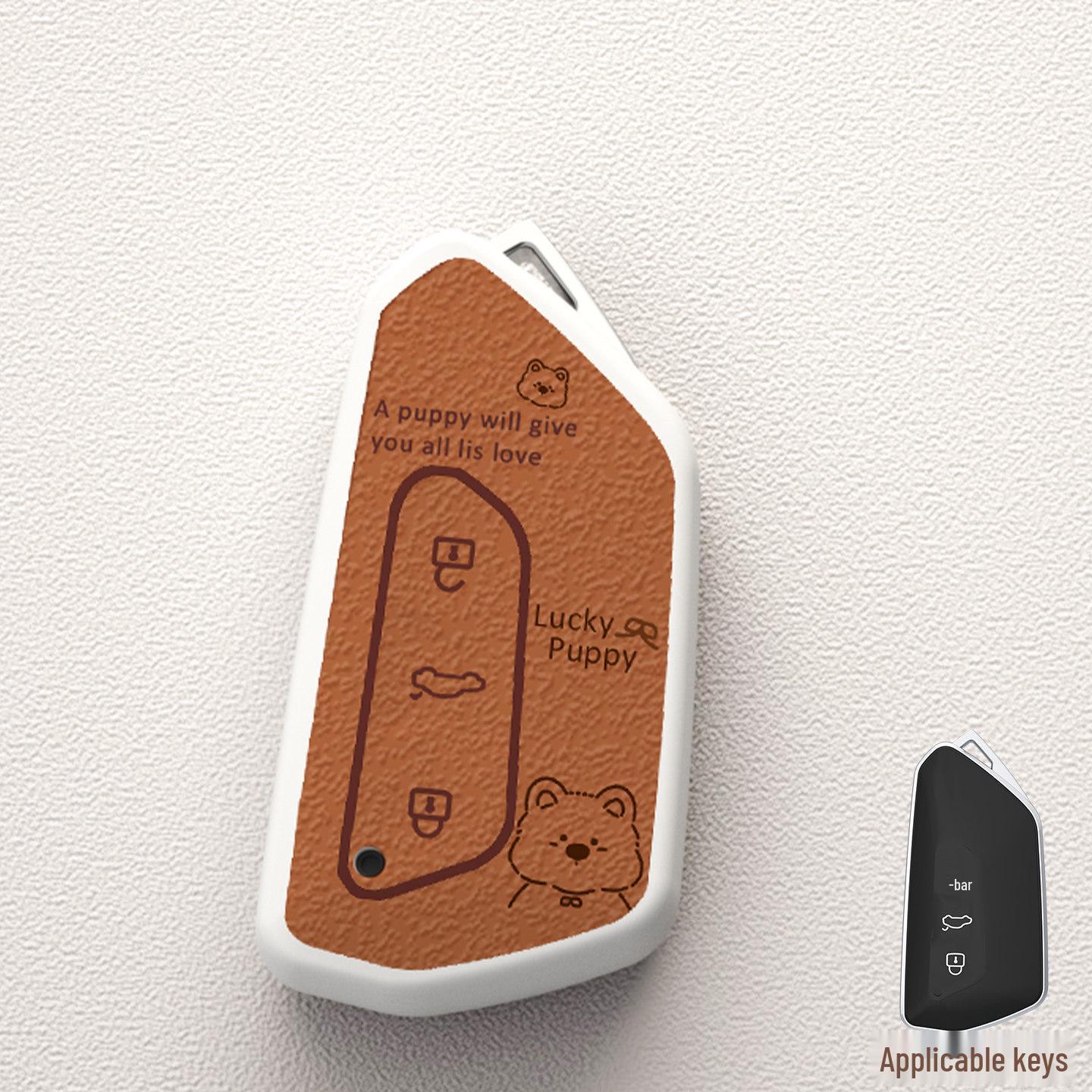 

Protective Key Cover for Volkswagen: ID3, ID4X, Tiguan L, Lanxun, Lingdu, Passat, Golf 8