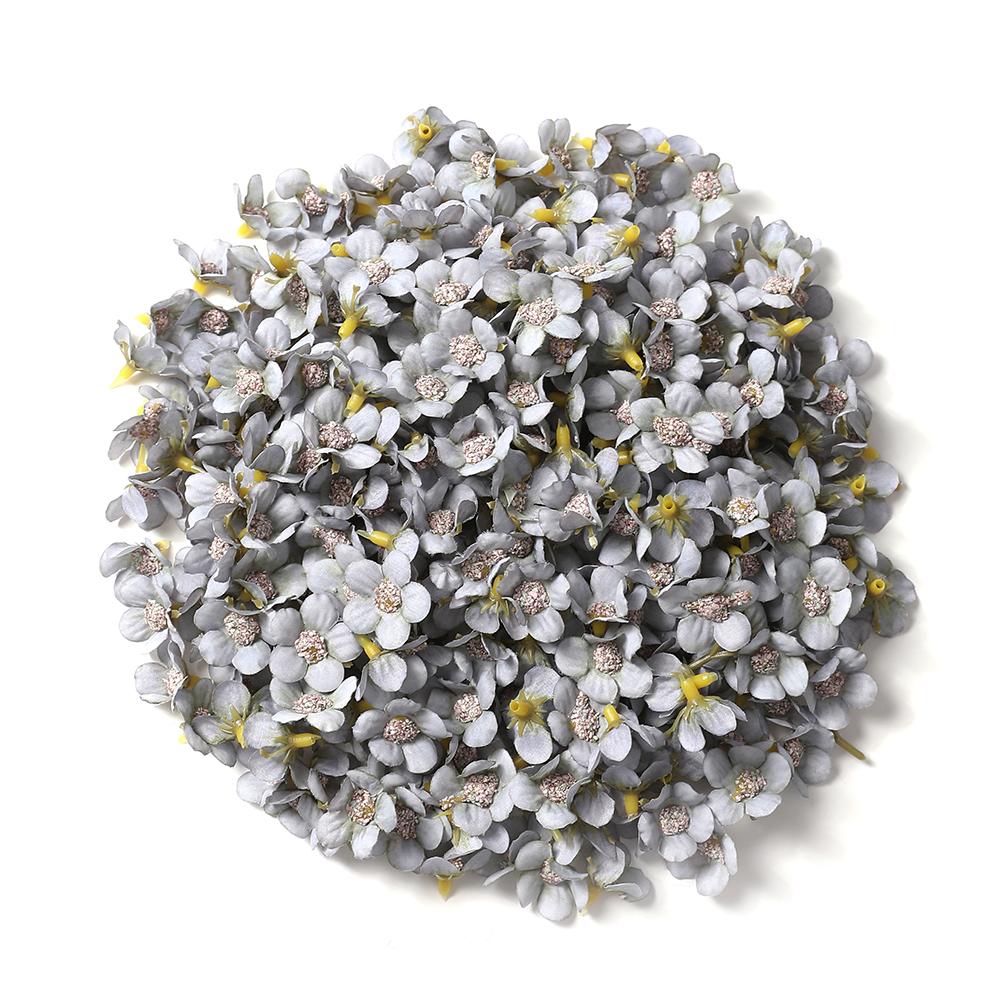 50/100Pcs 2cm Daisy Artificial Flowers Head Small Silk Multicolor Fake Flower Crown For Wreath DIY Craft Home Wedding Decoration