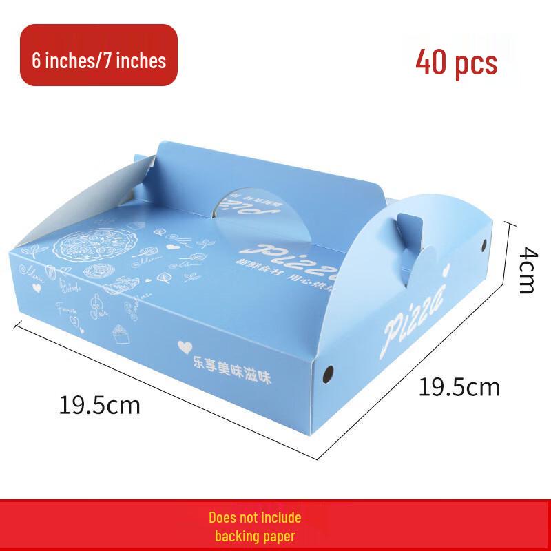 Pabei Disposable Handheld Pizza Takeout Boxes (40-pack)
