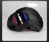 Rechargeable LED Tactical Helmet Light, Colorful Detachable Strobe In Red and Blue.