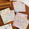 2pcs/set Kawaii DIY Goo Card Stickers Kit Cute Cartoon Animal Card Holder Decoration Cute DIY Stationery Decoration for Notebook