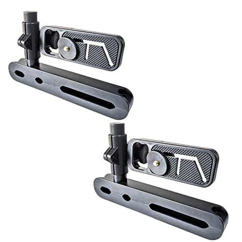 

HTharros Кронштейн заднего монитора Крепление на подголовник Автомобильный монитор Многоугольный монитор Универсальный кронштейн-подставка Черный 2 штуки