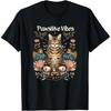 Pawsitive Vibes Only Yoga Poses Kitten Bengal Cat T-Shirt for Men Women