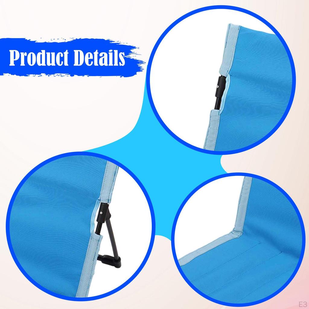Folding Camping Backrest Comfortable Beach Seat Cushion Easy To Carry Floor Foldable